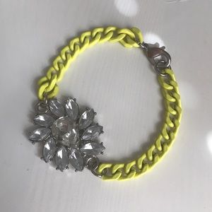 J. Crew Yellow + CZ Bracelet